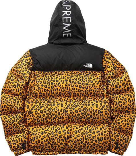 supreme x the north face leopard jacket replica|supreme north face.